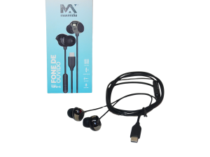 Fone de ouvido moderno tipo-c - maxmídia