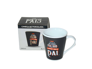 Caneca porcelana paizão 290ml - krystalmix
