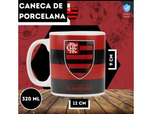 Caneca de Porcelana Flamengo 320ml – TSP001BR3-5