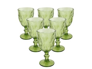 Jogo de taca com 6 peças moderno - 330ml - casita - ca16183vd