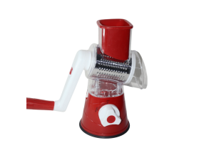 Kit 3 em 1 : ralador,moedor e fatiador- vermelho - unihome